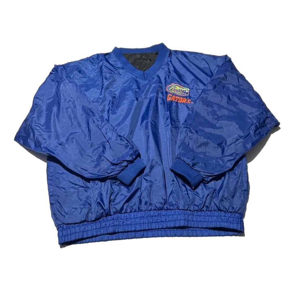 Florida Gators Reversible Windbreaker Jacket Men's Large 100% Nylon‎ Preowned